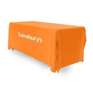 branded tablecloth