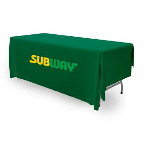 branded tablecloth