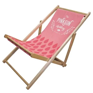 printed deckchair