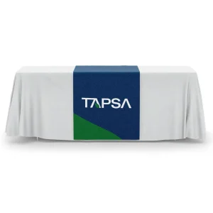 branded tablecloth